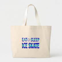 Eat Sleep Ice Skate Tote Bag