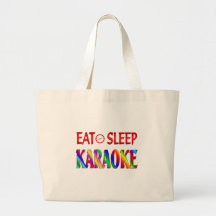 Eat Sleep Karaoke Tote Bags