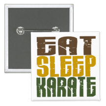 Eat Sleep Karate 1 Button