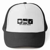 eat sleep kayak trucker hats