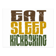 Eat Sleep Kickboxing 1 Post Cards