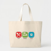 Eat Sleep Knit Bag