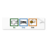 Eat Sleep Knit Bumper Sticker