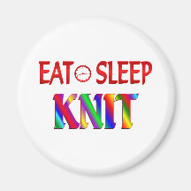 Eat Sleep Knit Magnets