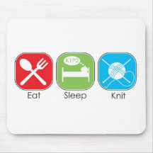 Eat Sleep Knit Mouse Mats