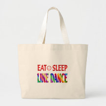Eat Sleep Line Dance Canvas Bag