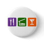 Eat Sleep Martini buttons
