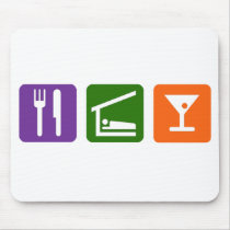 Eat Sleep Martini Mouse Pad