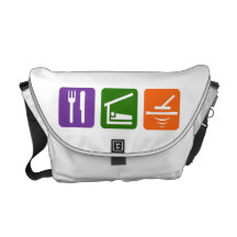 Eat Sleep Metal Detector Courier Bags