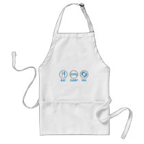 Eat, Sleep, Mix Again - DJ Disc Jockey Music Deck Aprons