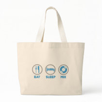 Eat, Sleep, Mix Again - DJ Disc Jockey Music Deck Tote Bags