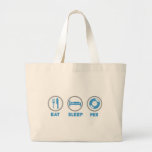 Eat, Sleep, Mix Again - DJ Disc Jockey Music Deck Tote Bags