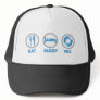 Eat, Sleep, Mix Again - DJ Disc Jockey Music Deck Hats