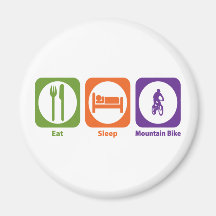 Eat Sleep Mountain Bike Magnets