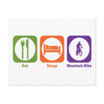 Eat Sleep Mountain Bike Post Cards