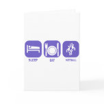 Eat Sleep Netball Greeting Cards