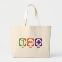 Eat Sleep Nurse Canvas Bags