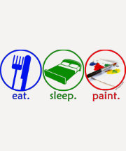 Eat Sleep Paint T Shirts
