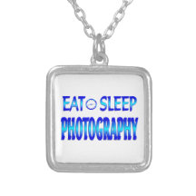 Eat Sleep Photography Personalized Necklace