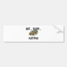 Eat Sleep PLATYPUS Bumper Stickers