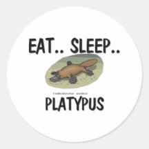 Eat Sleep PLATYPUS Stickers