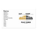 Eat ... Sleep ... Play Chess (Chess Attitude) Business Card Templates