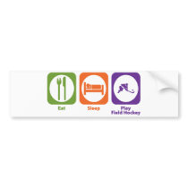 Eat Sleep Play Field Hockey Bumper Sticker