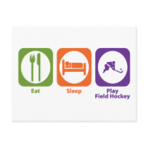 Eat Sleep Play Field Hockey Post Cards