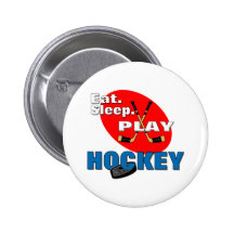 Eat Sleep Play Hockey Button