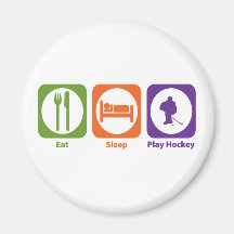 Eat Sleep Play Hockey Magnets