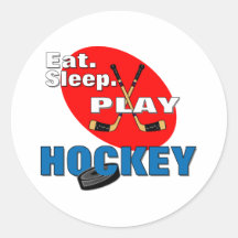 Eat Sleep Play Hockey Stickers