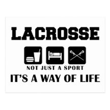 Eat Sleep Play Lacrosse Post Card