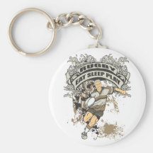 Eat, Sleep Play Rugby Keychain