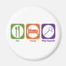 Eat Sleep Play Squash Magnets
