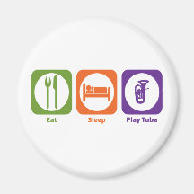 Eat Sleep Play Tuba Magnet