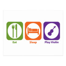Eat Sleep Play Violin Postcard