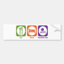 Eat Sleep Play Water Polo Bumper Sticker