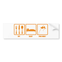Eat Sleep Pole Vault Bumper Stickers