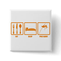 Eat Sleep Pole Vault Pinback Button