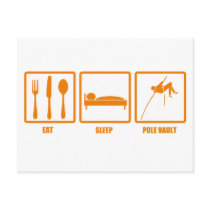 Eat Sleep Pole Vault Post Cards