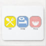 Eat Sleep Poop Mouse Pads