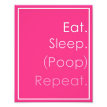 Eat Sleep Poop Repeat Baby Nursery Art