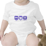 eat sleep power lift rompers