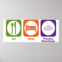 Eat Sleep Practice Neurology Posters