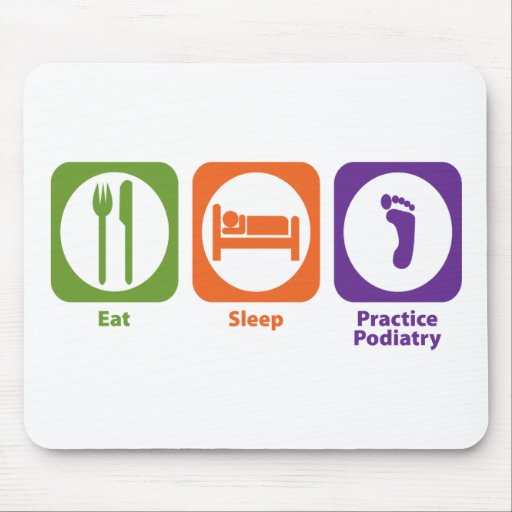 Eat Sleep Practice Podiatry Mouse Mat