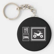 Eat Sleep QUAD! Keychains