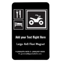 Eat Sleep QUAD! Magnets