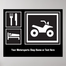 Eat Sleep QUAD! Poster