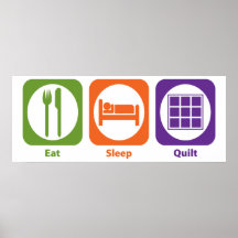Eat Sleep Quilt Print