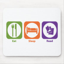 Eat Sleep Read Mouse Pads